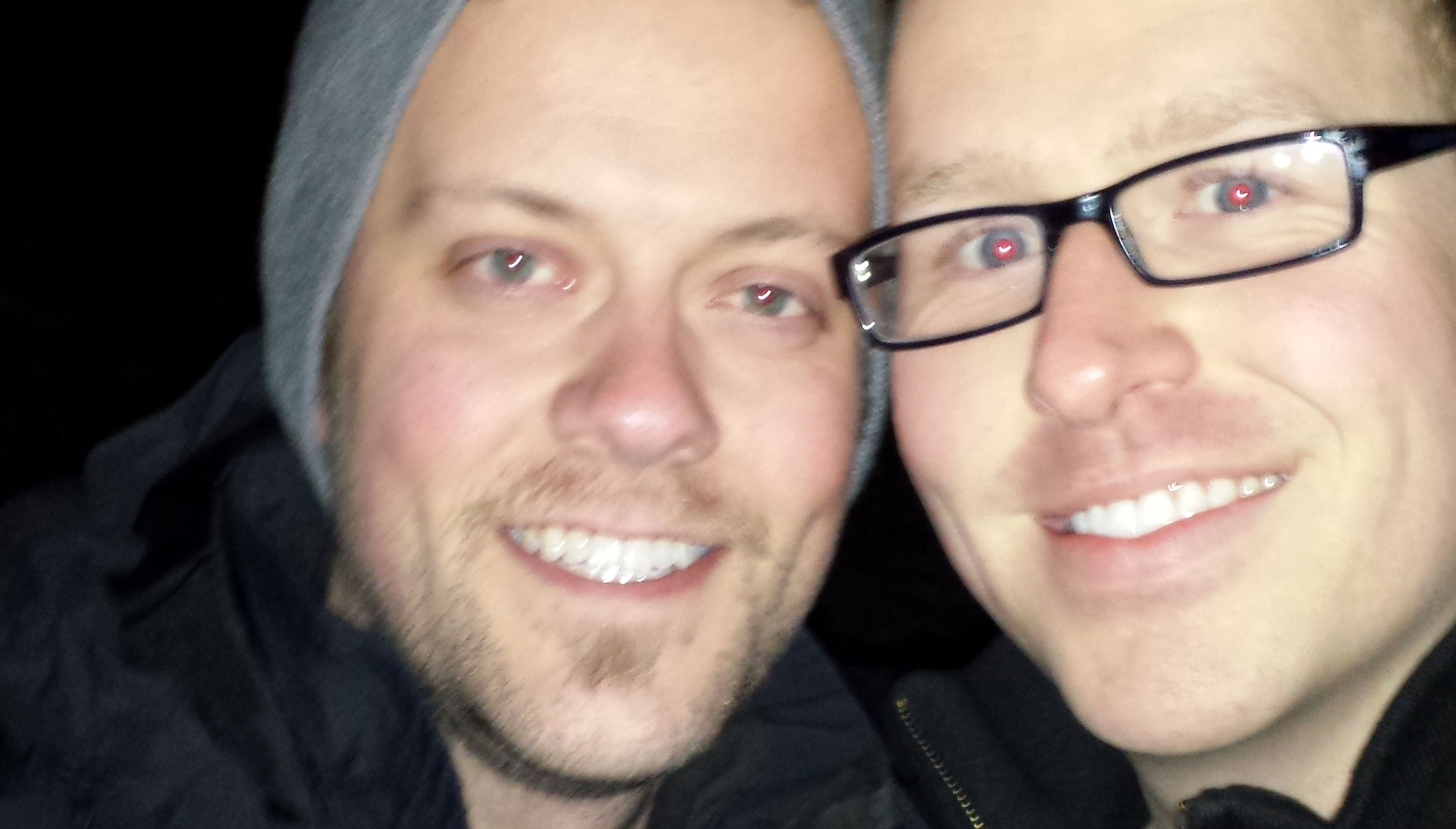 The first photo of the couple, March 8, 2014
