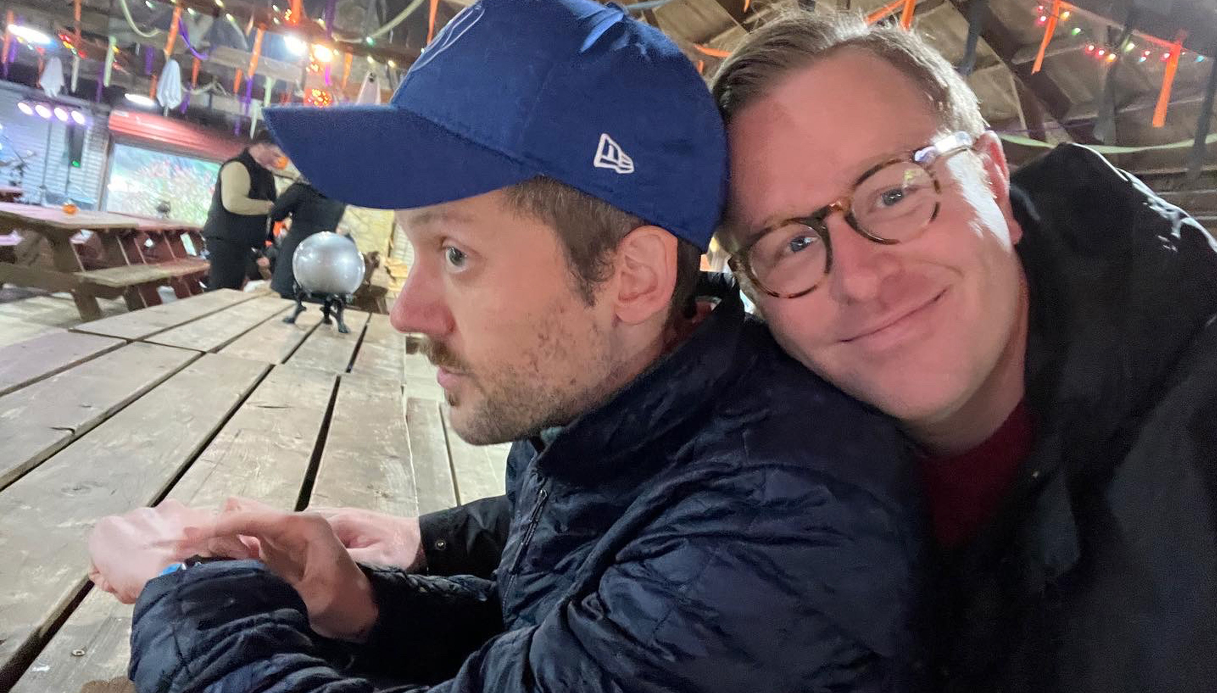 Taylor and Mike visit Norskedalen during Halloween