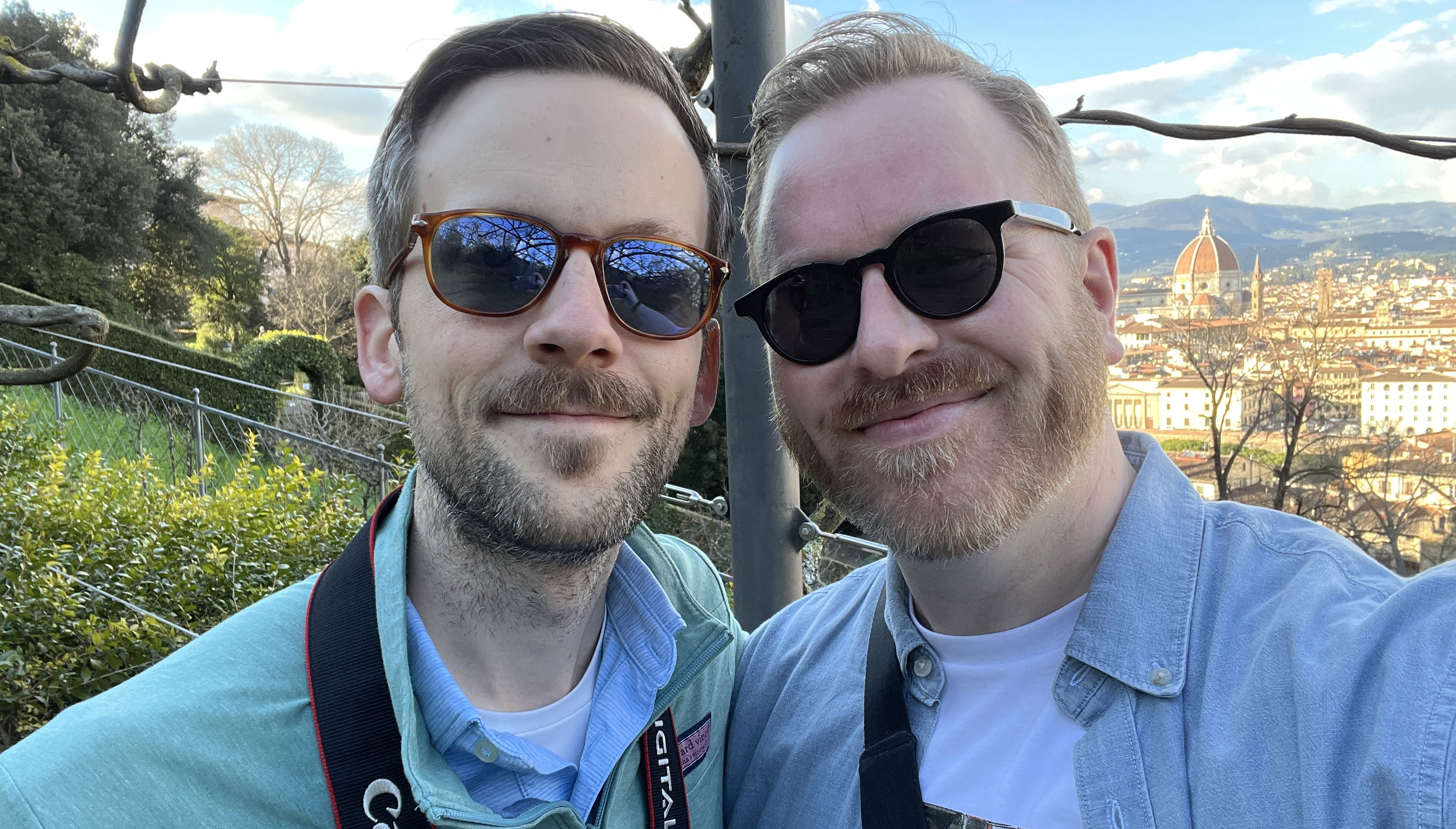Taylor and Mike overlooking Florence, Italy